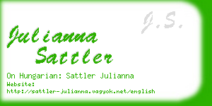 julianna sattler business card